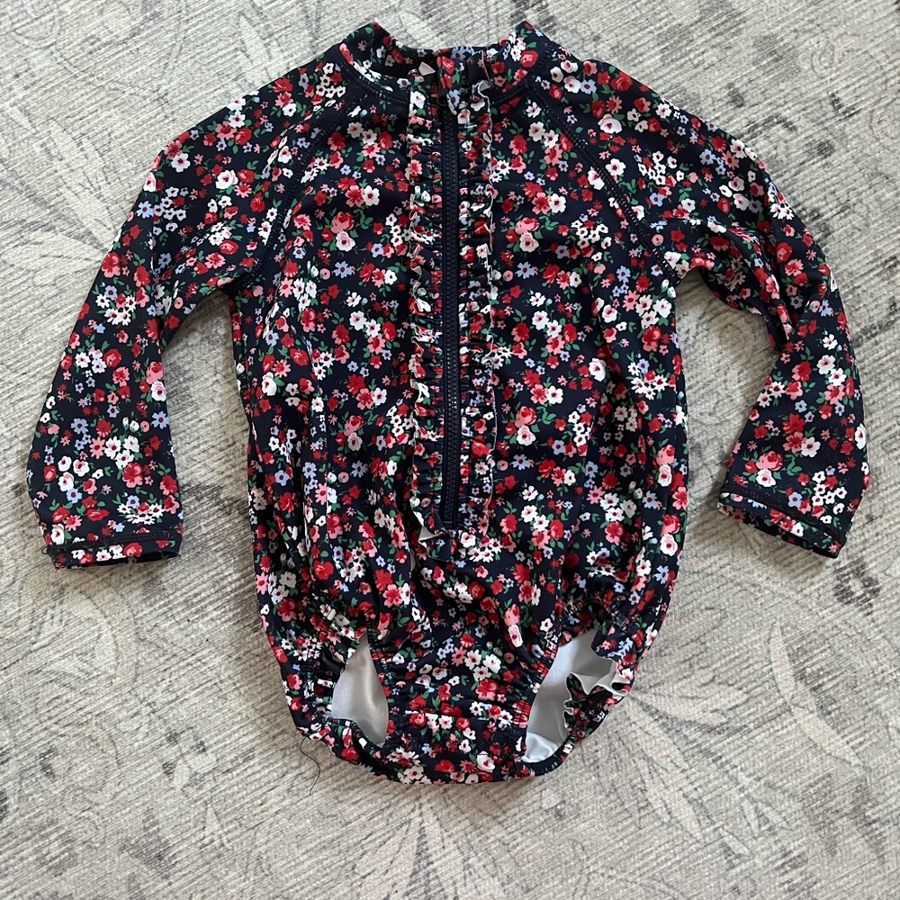 Floral Long Sleeve Rash Guard